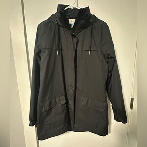 Columbia Black Rain Jacket with Hood